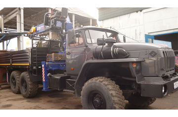 УРАЛ 4320 бортовой с КМУ Dong Yang SS 1416